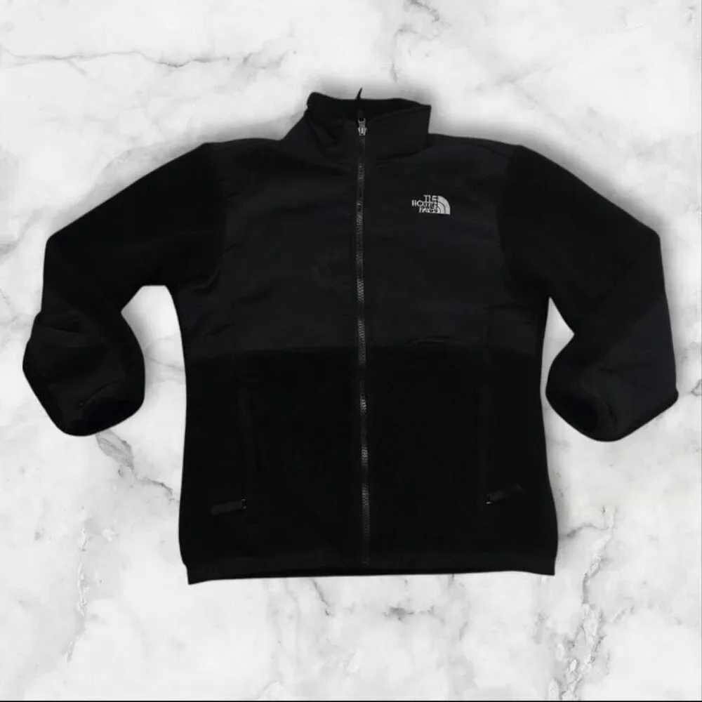 The North Face Denali Black Full Zip Jacket Girls Size Large